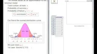 Normal approximation to the binomial model