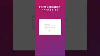 Login Form Validation with Shake Effect using HTML & CSS  | #css #html #javascript #code #shorts