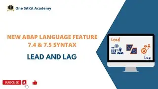 New ABAP Syntax - LEAD and LAG
