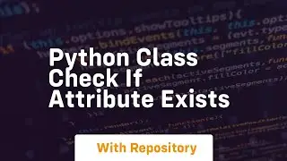 python class check if attribute exists