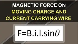 Magnetic Force on Moving Charge and Current Carrying Wire | Electromagnetism Fundamentals | Physics