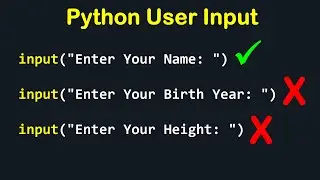 PYTHON USER INPUT IN VISUAL STUDIO CODE