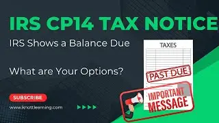 IRS CP14 Tax Notice - What Are Your Payment Options?