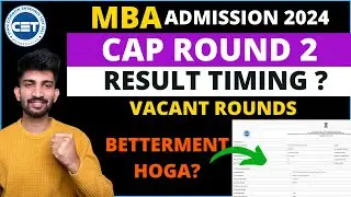 MBA Cap Round 2 Allotment List 2024 | How to Check MBA Allotment List 2024