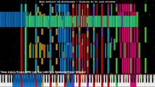 [Black MIDI] Bad Apple!! v6 Extended 3.83 Million ~ Carlos S. M. and others