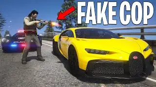 I Stole 20 Cars as Fake Cop in GTA 5 RP..