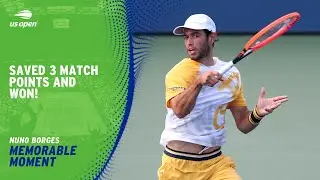 Nuno Borges Saves 3 Match Points then Wins! | 2024 US Open