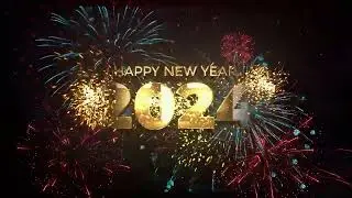 Happy New Year 2024 animation video