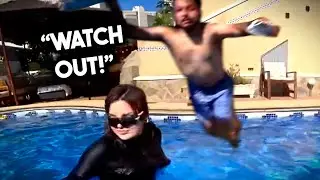 My Girlfriend Teaches Me How To Swim...