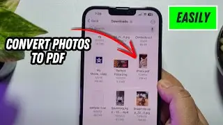 How to CONVERT Photos to PDF on iPhone (Without any apps)