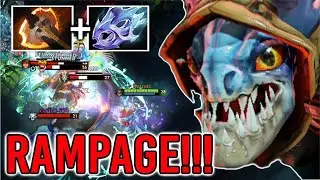 Most Satisfying RAMPAGE!!! Battle Fury Slark Delete All Enemies in Rosh Pit Epic Gameplay WTF Dota 2