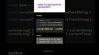 How to get Current date and time in  javascript || #shorts #shortvideo #programming #htmlcss #coding