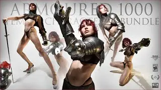 Armoured Female Character Dynamic and Static Poses Photo references 1000+