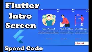 Flutter Intro Screen | Speed Code