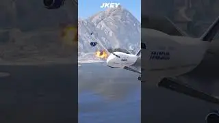 Emergency Landing after Plane One Engine Failure Crash GTA 5