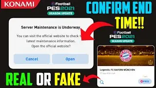 Maintenance End Time Pes 2021 ||  Today Thursday Maintenance End Time in Pes 2021 Mobile