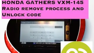 3345 Code For Honda Gathers VXM-145csi unlock for Honda Vezel 2017