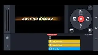 Kinemaster name editing tutorial | kinemaster Blur effect 