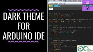 Dark theme for Arduino IDE