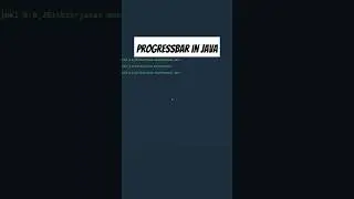 Progressbar in java swing 