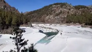 Красота Катуни у заброшенного Моста Любви