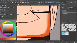 Shading: Blending to shade using Krita