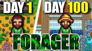 I Played 100 Days of Stardew Valley BUT as a Forager