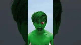 Hulk scary transformation strong but defeated by his girlfriend #funny  @Danifiction20  fanmade