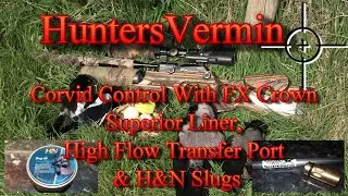 Air Rifle Hunting, Corvid Control With Superior Liner, High Flow Transfer Port & H&N Slugs