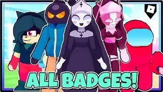 HOW TO GET ALL 10 BADGES in FRIDAY NIGHT FUNK ROLEPLAY (FNF) | ROBLOX