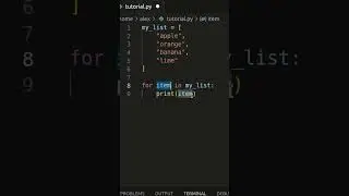 Python List Iteration #shorts #python #programming