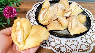 🪽И я не удержалась) Всех "бабушка научила"🧓 старинный рецепт - пирожные "Крылья ангела". Вкуснотища