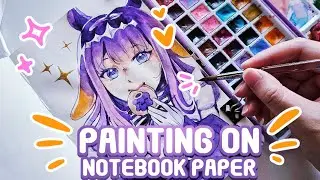 Painting on Notebook Paper! | Sketchbook Doodles!