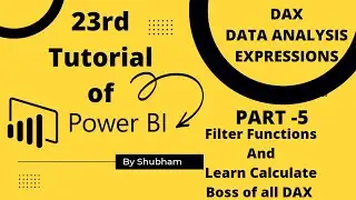 #powerbi #filter #dax #function and #calculate #Calculate Boss of all DAX Function#(Tutorial - 23)