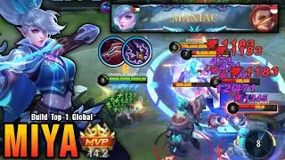 Almost SAVAGE!! Monster Sidelane Miya with LifeSteal Build Be Like - Build Top 1 Global Miya ~ MLBB