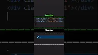 Junior Vs Senior Fronted developer #webdevelopment#javascript#programming #html #css #html5 #fronted