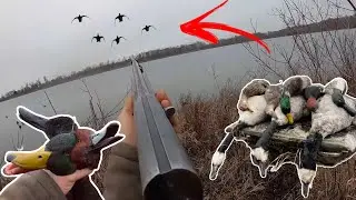 INSANE Mixed Bag Duck Hunt in a SNOW STORM! - Rare Drakes!