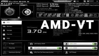 [VT][AMD-V™How to enable AMD Virtualization™ Technology (VT) on MSI B450M PRO VDH BIOS