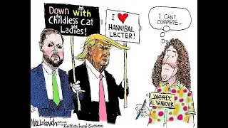 CARTOONS ELECTION  DEBATE KAMALA  AUG 1 TRUMP  #COMEDY  #SATIRE  #TRUMP #KAMALA #CARTOONS