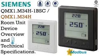 #Siemens QMX1.M34H Room Unit Device / #DXR1 room automation stations#Thermostat  / #hvac / #Modbus