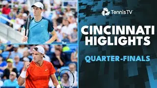 Sinner Faces Rublev; Rune & Draper Clash | Cincinnati 2024 Quarter-Final Highlights