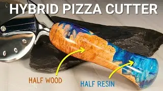 Turning a Hybrid Blank Pizza Cutter (Casting & Turning Demo)