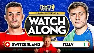 SWITZERLAND vs ITALY! LIVE EURO 2024 with Mark GOLDBRIDGE LIVE