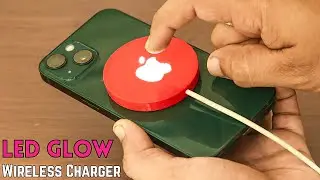 How to Make iPhone LED Glow Wireless Charger | Apple Wireless Charger