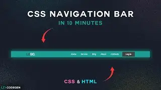 How to create a Simple Navigation Bar using HTML and CSS | No JavaScript 