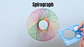 Paper Drawing - How to draw Spirograph Pattern 3D drawing  🔵 