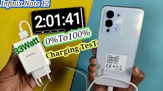 Infinix note 12 Charging Test⚡33Watt Charger | How much time does it take?