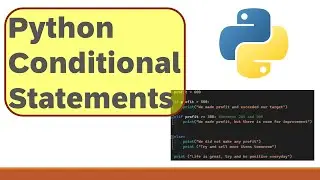 Python Conditional Statements (if, then, else)