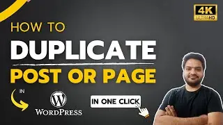 How to Create Duplicate Page or Post in Wordpress in 1 Click | Step by step tutorial in English