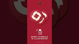 How To Spray Symbol In Illustrator Tutorial | Graphic design| Adobe Illustrator Shorts